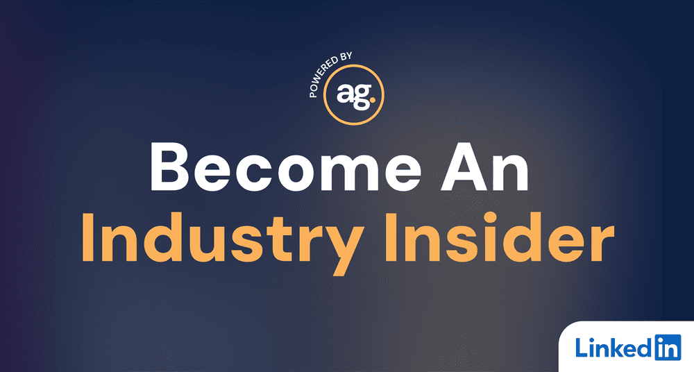 You're now an Industry Insider